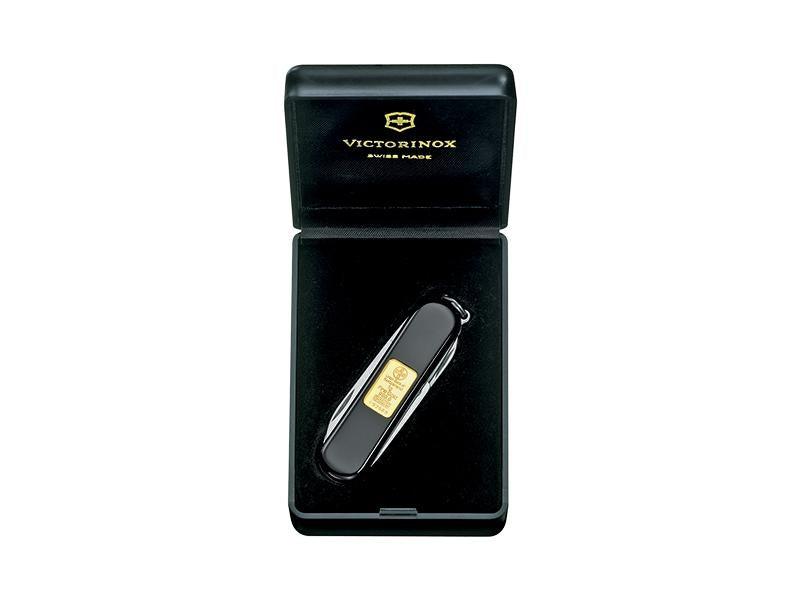 Couteau victorinox noir classic lingot d'or 58mm