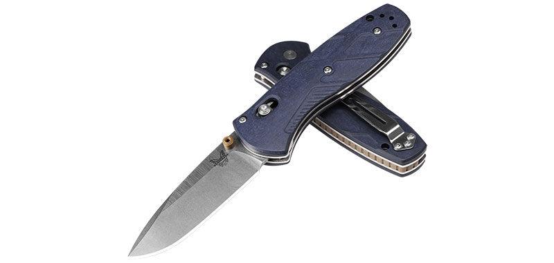 Couteau benchmade Mini Barrage Crater Blue