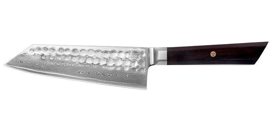 Couteau de cuisine japonais bunka damas santoku