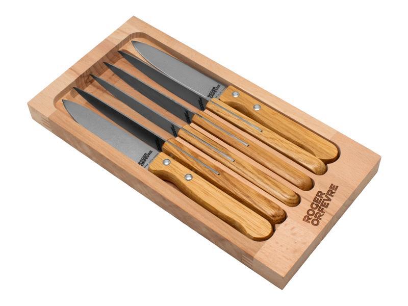 Cuchillo de mesa para carne de acero inoxidable caja 6