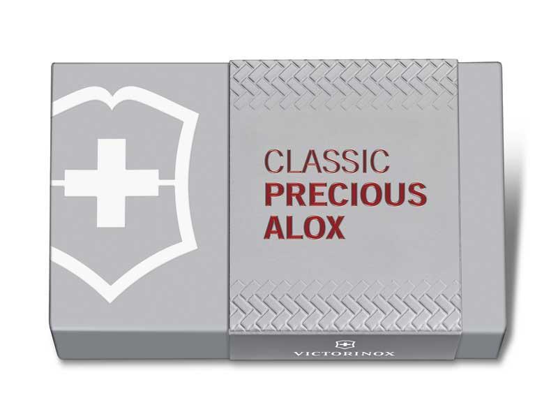 Couteau victorinox classic precious alox iconic rouge 58mm