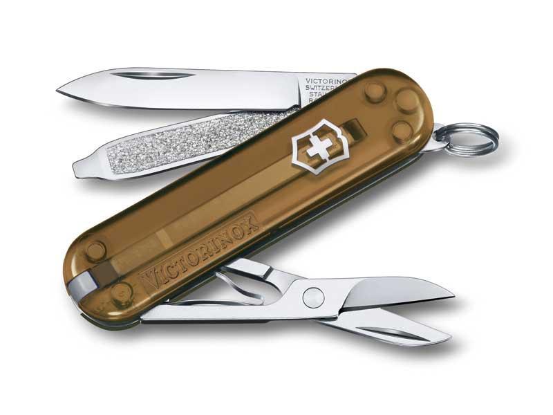 Couteau victorinox classic translucide chocolate fudge 58mm