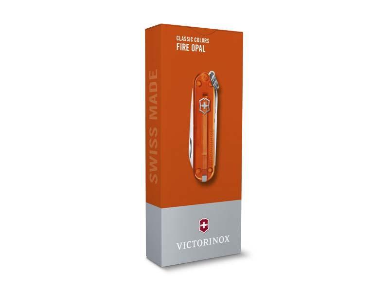 Couteau victorinox classic translucide fire opal 58mm