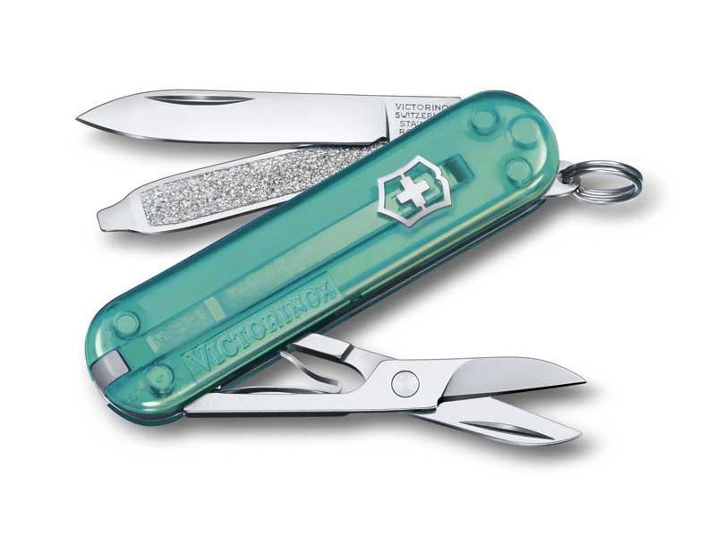 Couteau victorinox classic translucide tropical surf 58mm