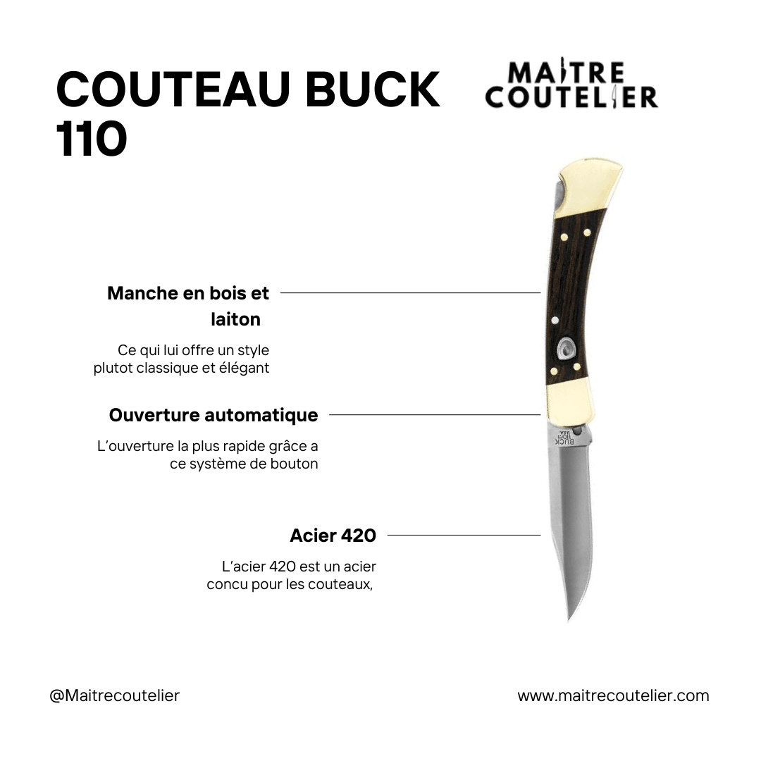 COUTEAU DE POCHE BUCK 110