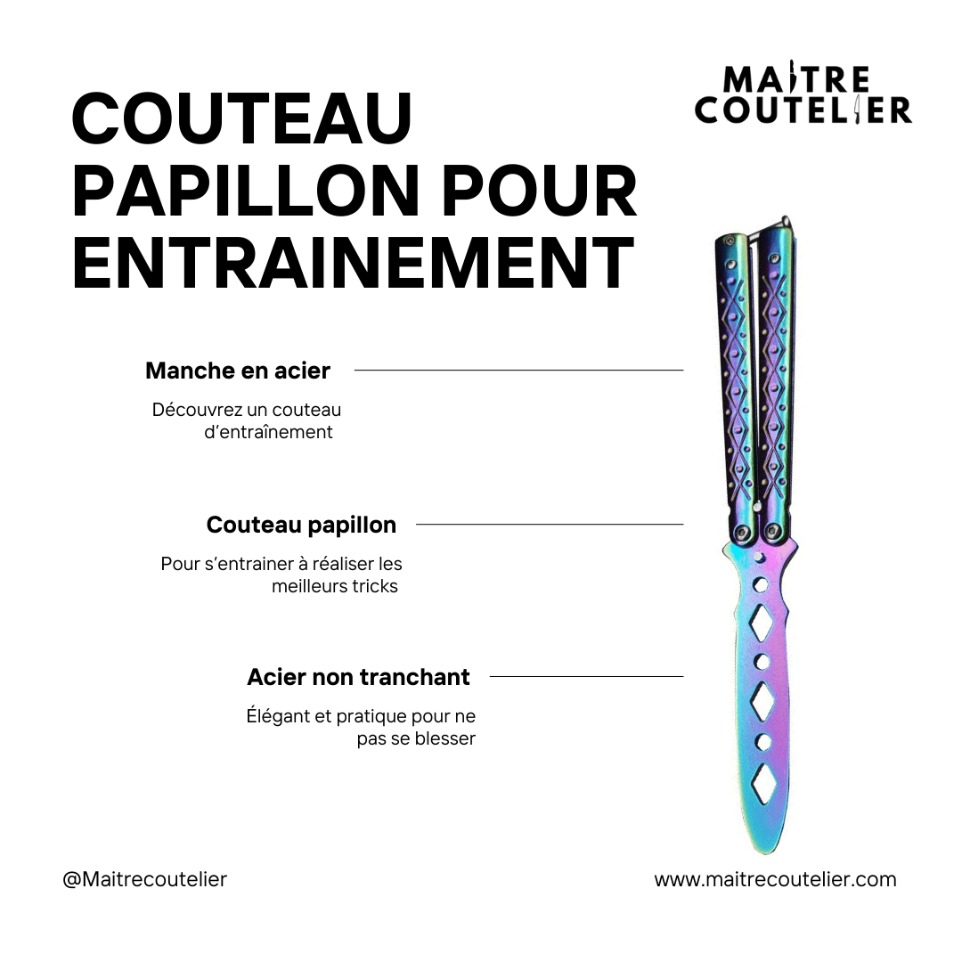 Couteau papillon pour entrainement