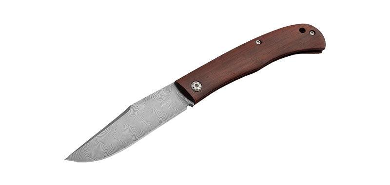 CUCHILLO DE CAZA FORJADO DAMASCO