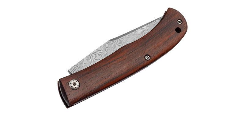 CUCHILLO DE CAZA FORJADO DAMASCO