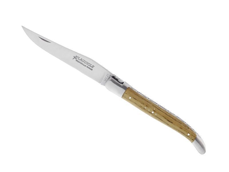 Gilles esencial cuchillo laguiole roble 12cm acero inoxidable