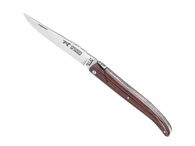 Cuchillo Le Fidele Laguiole, mango integral de madera violeta