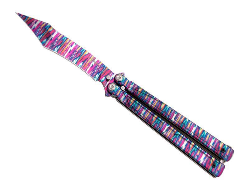 Cuchillo mariposa arcoiris