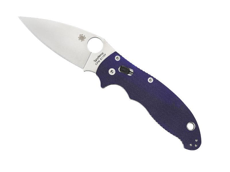 SPYDERCO MANIX 2 G10 BLEU