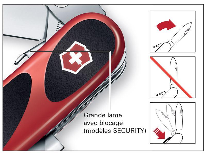 VICTORINOX EVOGRIP S17 ROUGE